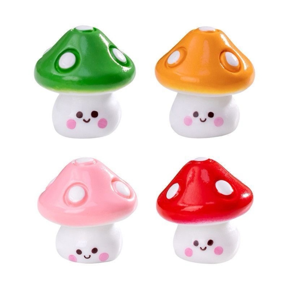 12 PCs Colorful Mushroom Toy Set for Kids.  Mini mushroom for Craft Jewelry DIY - Picture 5 of 9